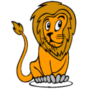 Dibujo León pintado por leon-rex