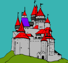 Dibujo Castillo medieval pintado por manoli200