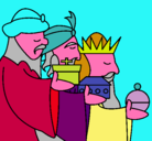 Dibujo Los Reyes Magos 3 pintado por karlix