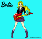 Dibujo Barbie guitarrista pintado por dasd