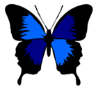 Dibujo Mariposa con alas negras pintado por Rubbisitaa