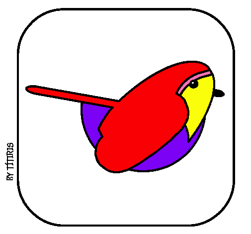 Dibujo Pájaro II pintado por Monse