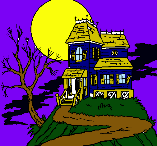 Dibujo Casa encantada pintado por jumar