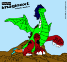 Dibujo Imaginext 9 pintado por mikel