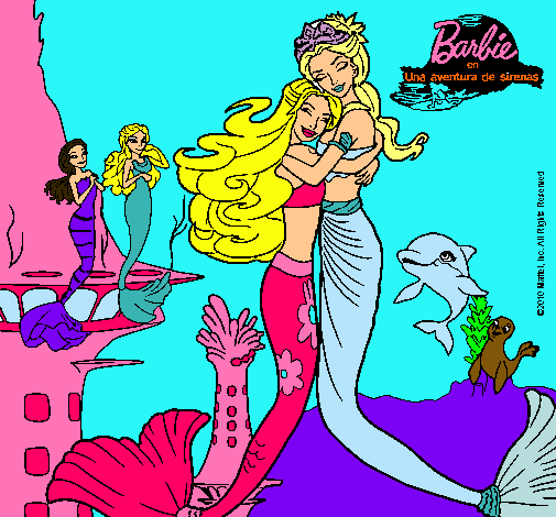 Barbie sirena y la reina sirena