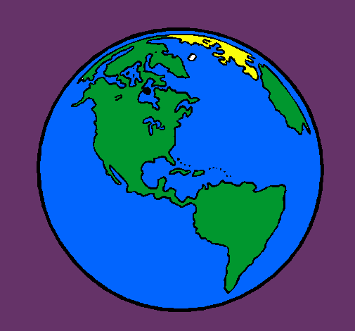 Dibujo Planeta Tierra pintado por Tonchito