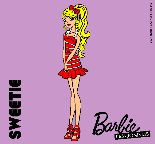 Dibujo Barbie Fashionista 6 pintado por Celia99