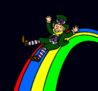Dibujo Duende en el arco iris pintado por duniadjf