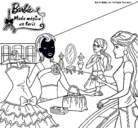 Dibujo Barbie en una tienda de ropa pintado por CELESTIA