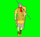Dibujo Soldado romano pintado por emanuel231