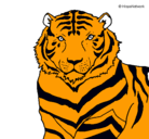 Dibujo Tigre pintado por cris1234