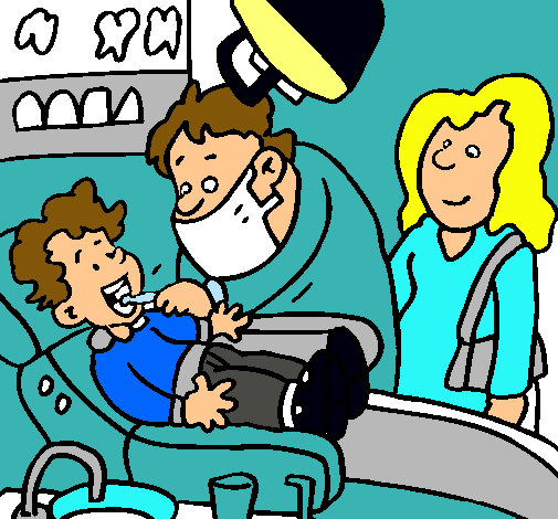 Niño en el dentista