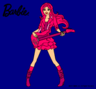 Dibujo Barbie guitarrista pintado por sonianto