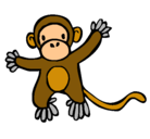 Dibujo Mono pintado por NONO