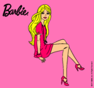Dibujo Barbie sentada pintado por sonianto