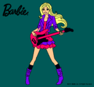 Dibujo Barbie guitarrista pintado por lore45