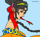 Dibujo Princesa china pintado por kchachi