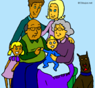 Dibujo Familia pintado por Wency