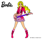 Dibujo Barbie guitarrista pintado por albanh 