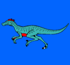Dibujo Velociraptor pintado por corriend