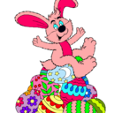 Dibujo Conejo de Pascua pintado por giselitta29