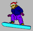 Dibujo Snowboard pintado por vatar