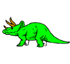 Dibujo Triceratops pintado por julianquispe