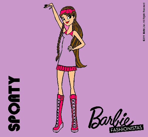 Dibujo Barbie Fashionista 4 pintado por chiche1354