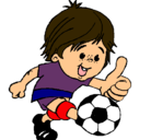 Dibujo Chico jugando a fútbol pintado por GSIDNHASJDFNAIF