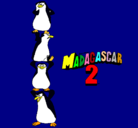 Dibujo Madagascar 2 Pingüinos pintado por Jhosselyn