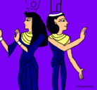 Dibujo Pintura de la Reina Nefertari pintado por iiiiiiiiii