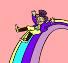 Dibujo Duende en el arco iris pintado por alechanga