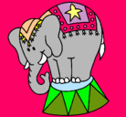Dibujo Elefante actuando pintado por karlix