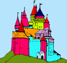 Dibujo Castillo medieval pintado por avicha