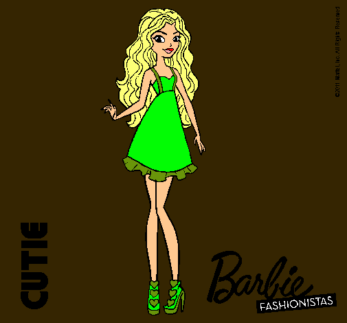 Dibujo Barbie Fashionista 3 pintado por chiche1354
