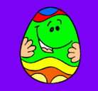 Dibujo Huevo de pascua feliz pintado por nopaal