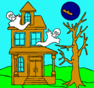 Dibujo Casa fantansma pintado por fercharivera