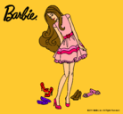 Dibujo Barbie y su colección de zapatos pintado por Luchiboom
