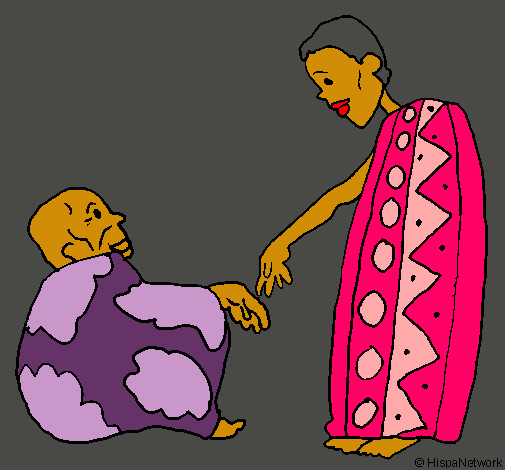 Dibujo Dos africanos pintado por Pantaraya