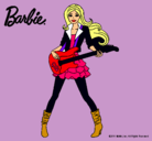 Dibujo Barbie guitarrista pintado por AGUS-9