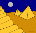 Dibujo Pirámides pintado por alfo