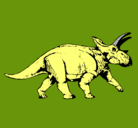 Dibujo Triceratops pintado por joseth 