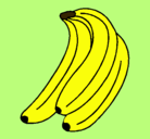 Dibujo Plátanos pintado por anyel