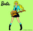 Dibujo Barbie guitarrista pintado por alicaia