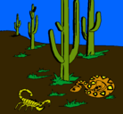 Dibujo Desierto pintado por chumel