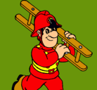 Dibujo Bombero pintado por fsdgsdg