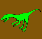 Dibujo Velociraptor II pintado por zera