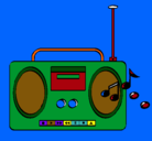 Dibujo Radio cassette 2 pintado por vffdfdggcdgg