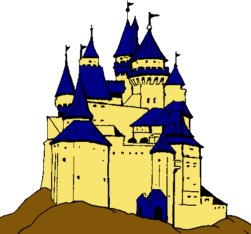 Dibujo Castillo medieval pintado por nela90