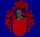 Dibujo Escudo de armas y casco pintado por chumel